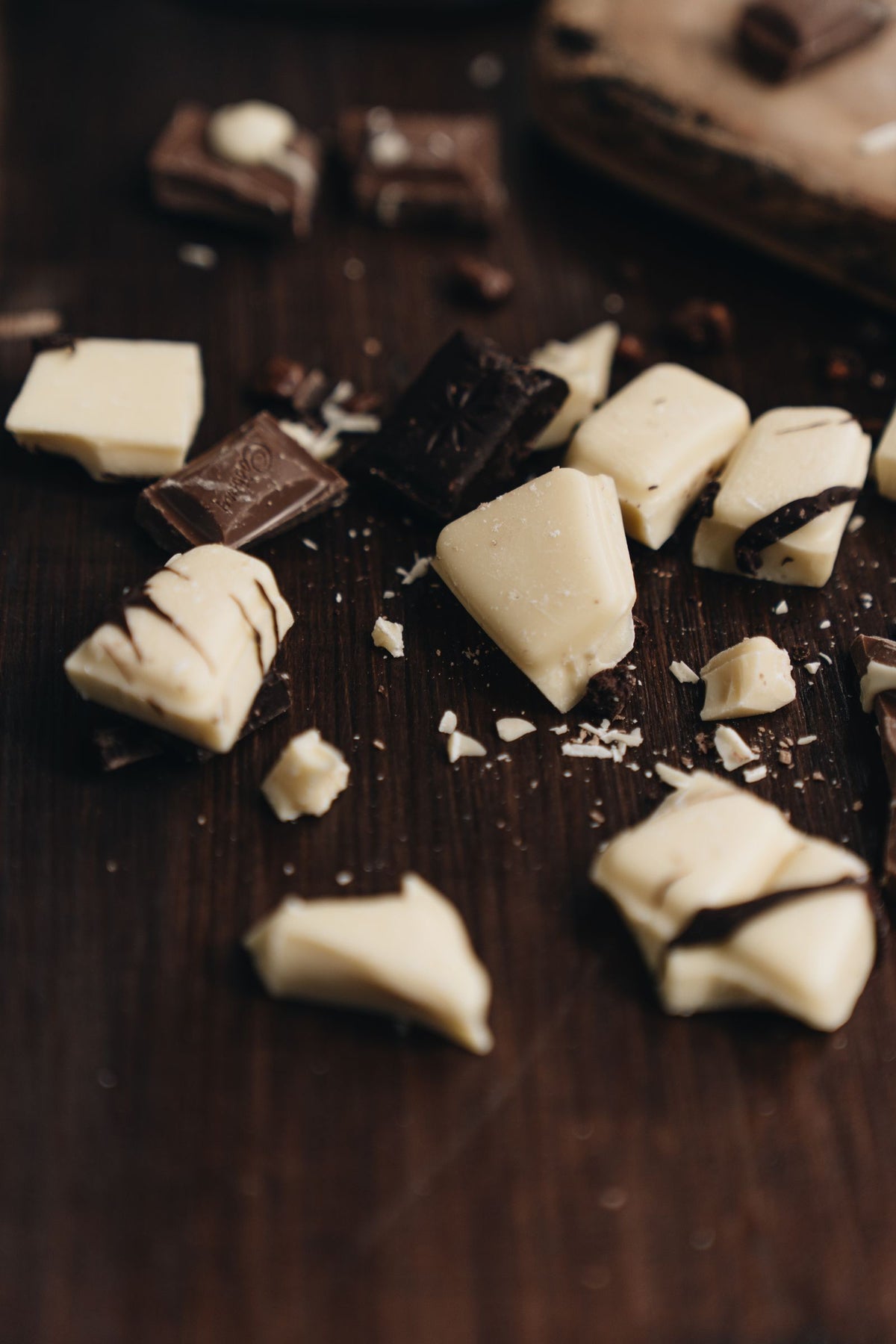Assorted chocolate pieces illustrating chocolate prices