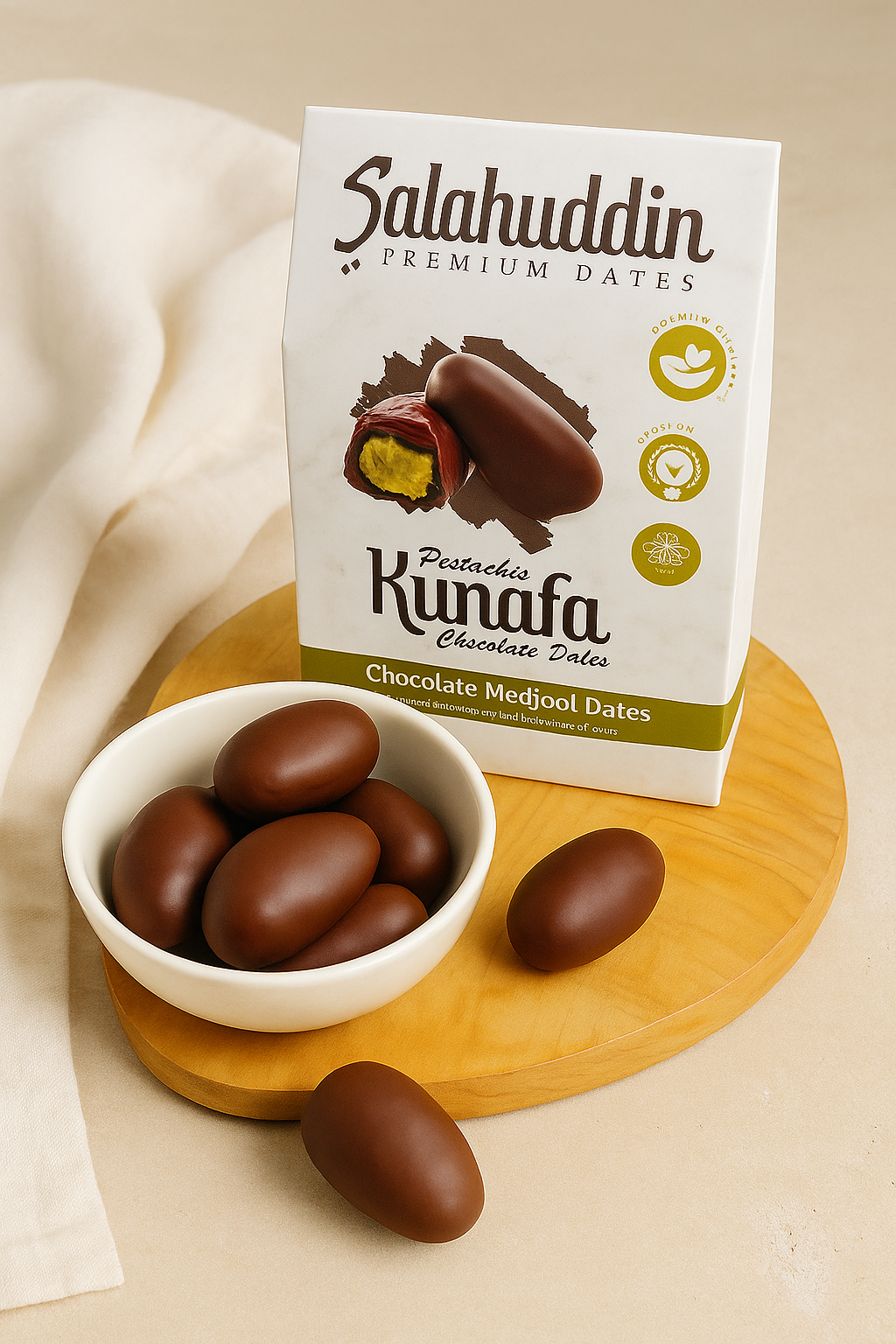 Pistachio Kunafah Milk Chocolate Dates - 250g