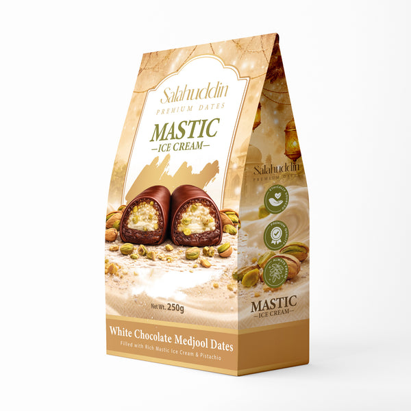 Mastic Ice Cream Milk Chocolate Dates - 250g
