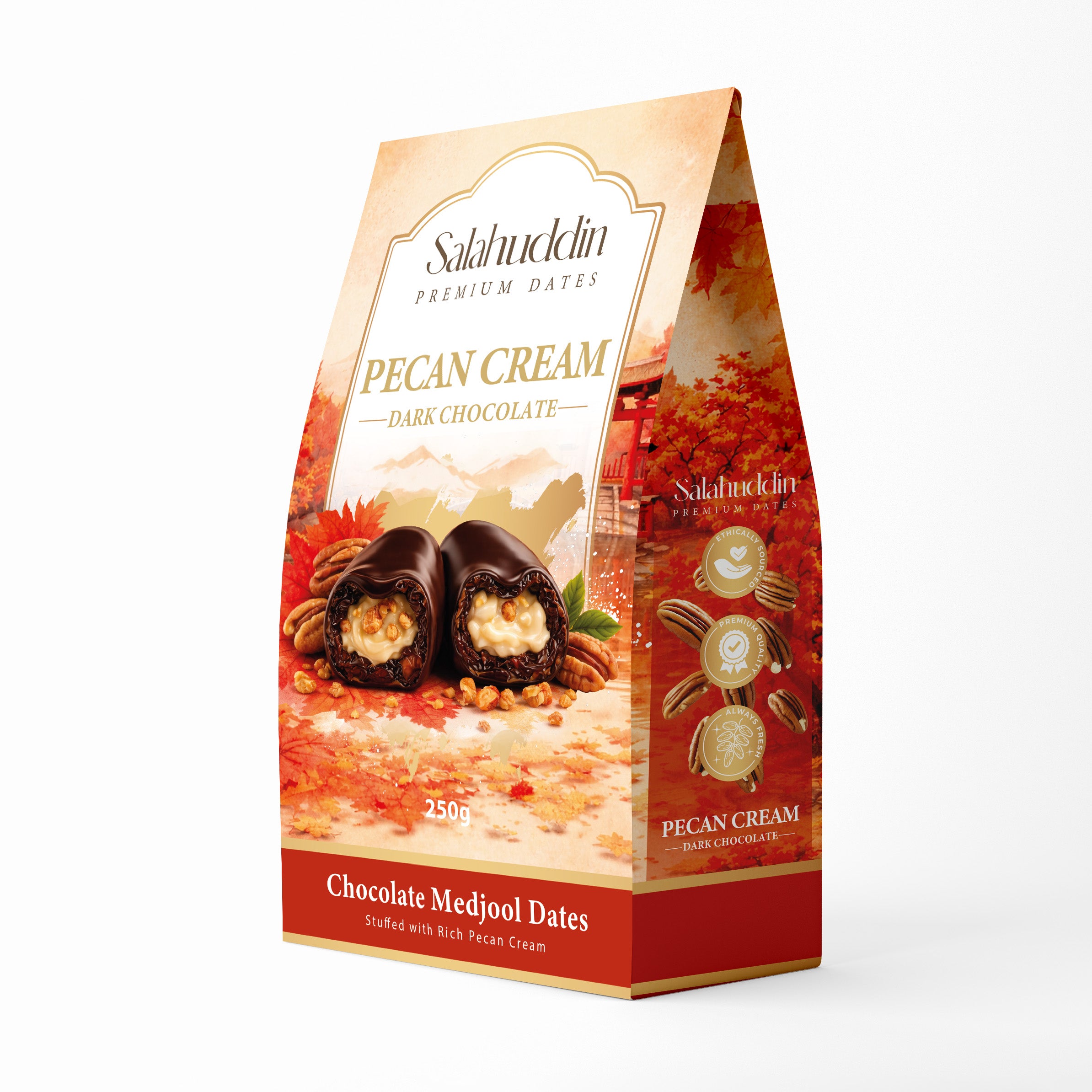 Pecan Cream Dark Chocolate Dates - 250g
