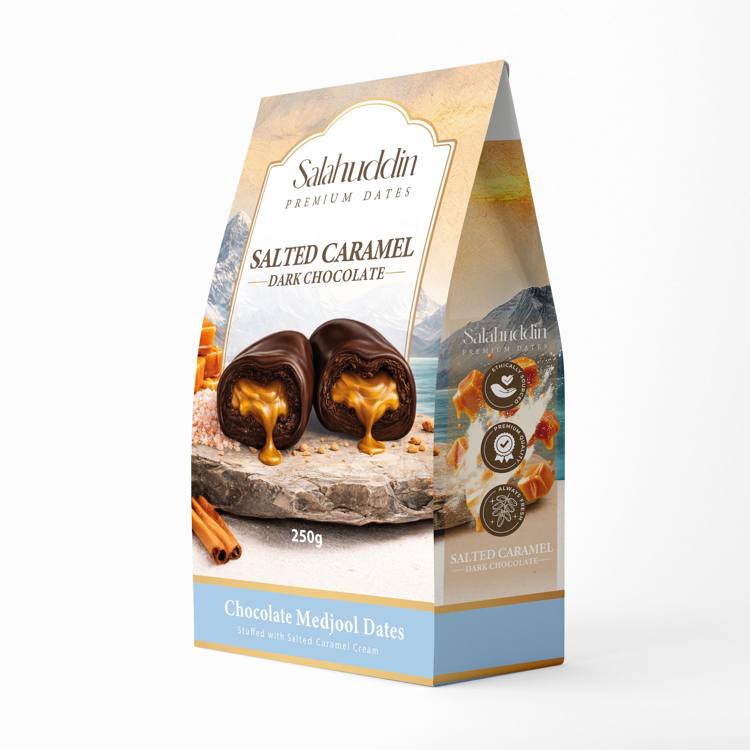 Salted Caramel Cream Dark Chocolate Dates - 250g
