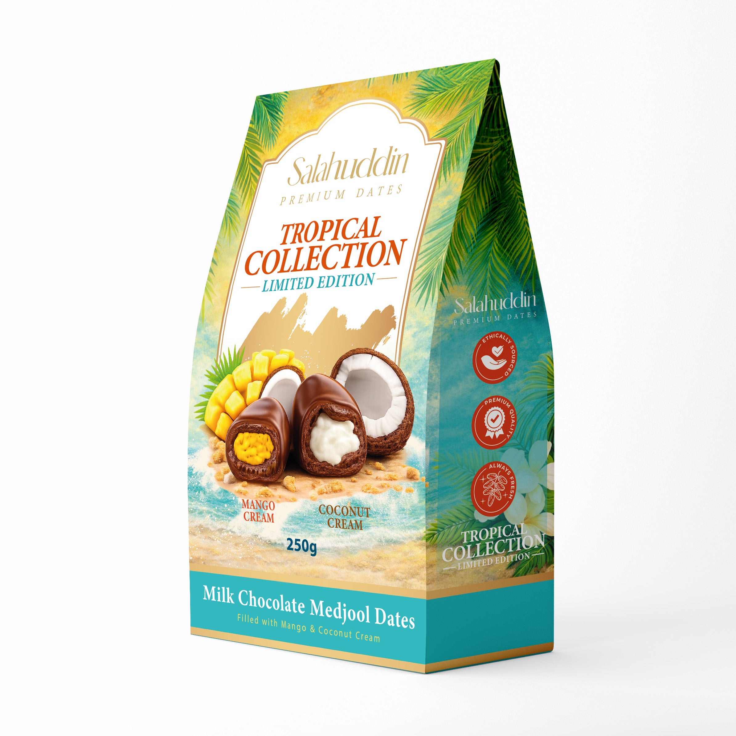 Tropical Collection Milk Chocolate Dates - 250g - Limited Edition