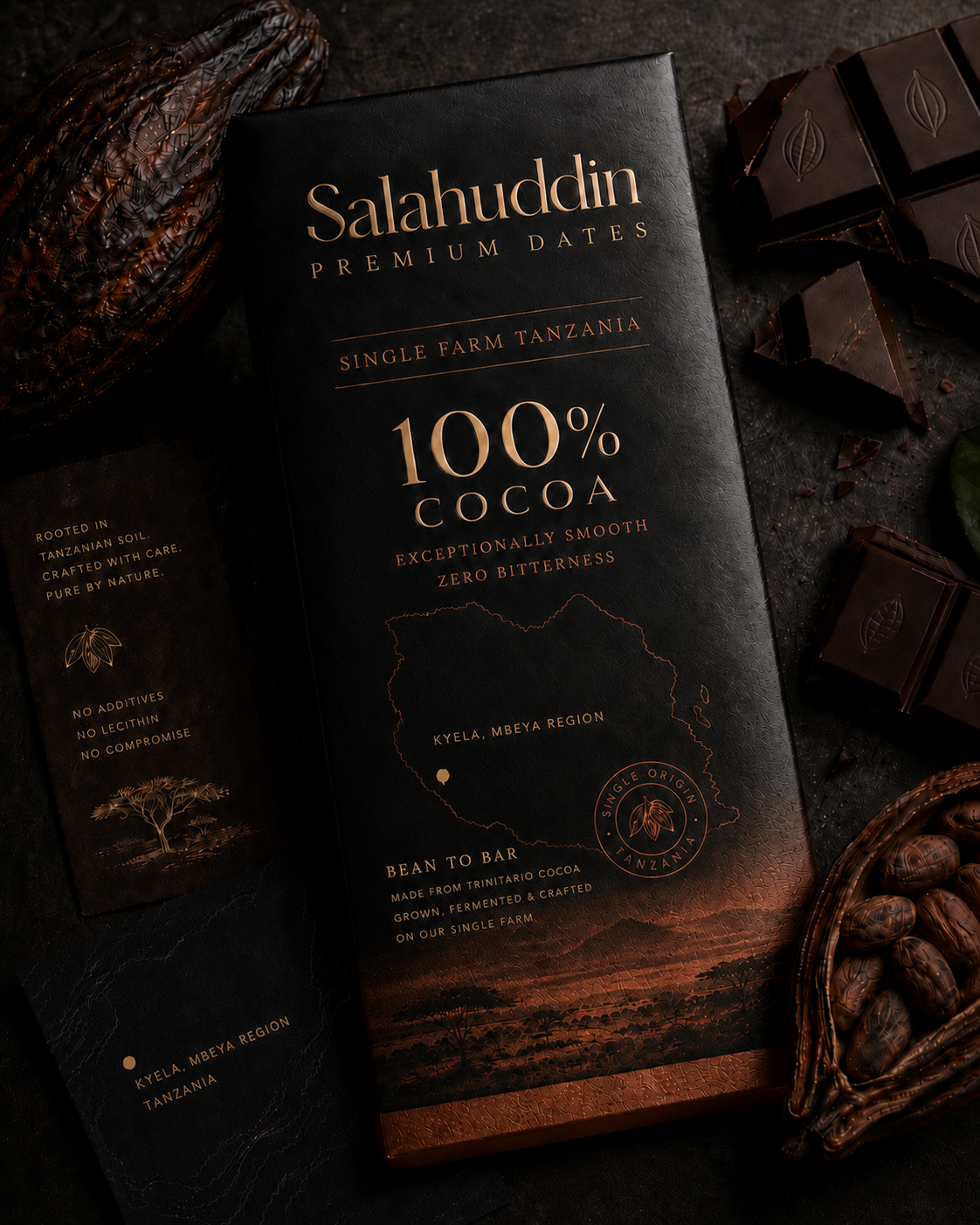 *PRE-ORDER* Salahuddin Tanzania Origins 100 - Organic Dark Chocolate Bar - 75g