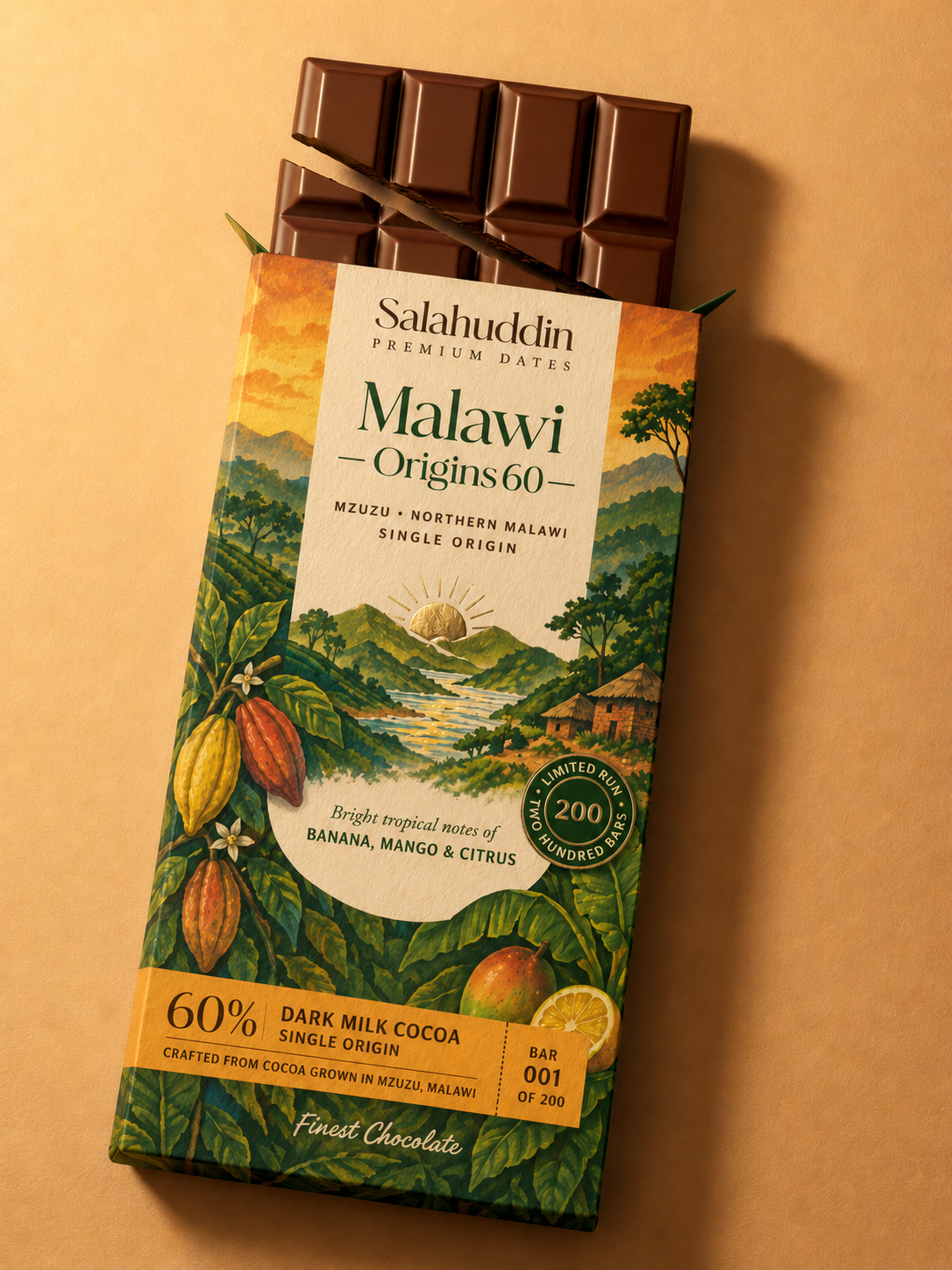 Malawi Origins 60 - Single Origin Dark Milk Chocolate (75g)